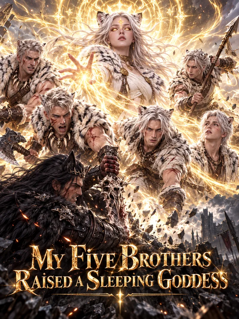 My Five Brothers Raised a Sleeping Goddess cover