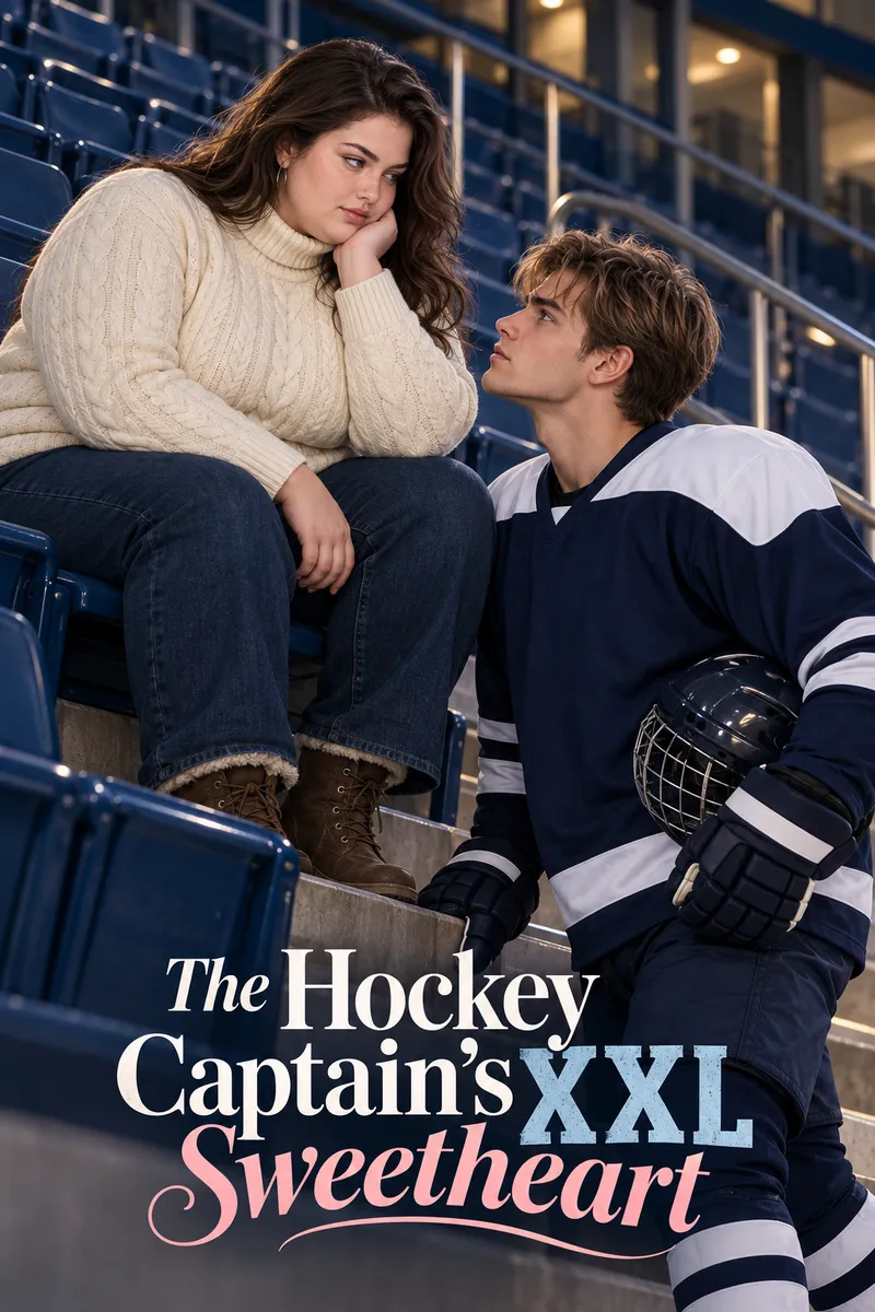 The Hockey Captain's XXL Sweetheart - Betrayal hero cover image showing main characters